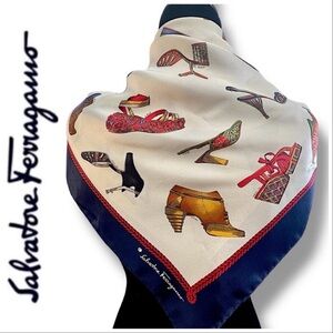 Salvatore Ferragamo Shoe Collection Silk Scarf